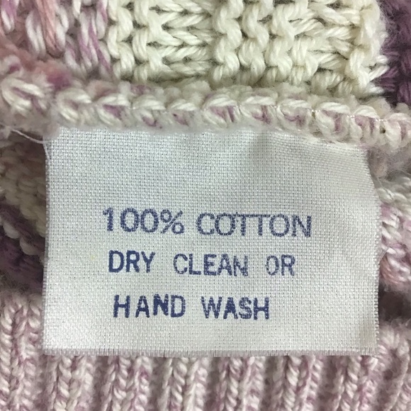 Blarney Vintage Cotton Knit Jumping Sheep Crewneck Sweater Size Large Pink/Gold - Picture 8 of 10